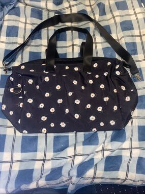 Alice + Olivia Navy Floral Daisy Weekender